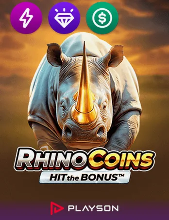 Gokkast Rhino Coins Hit the Bonus van Playson bij Winner Island